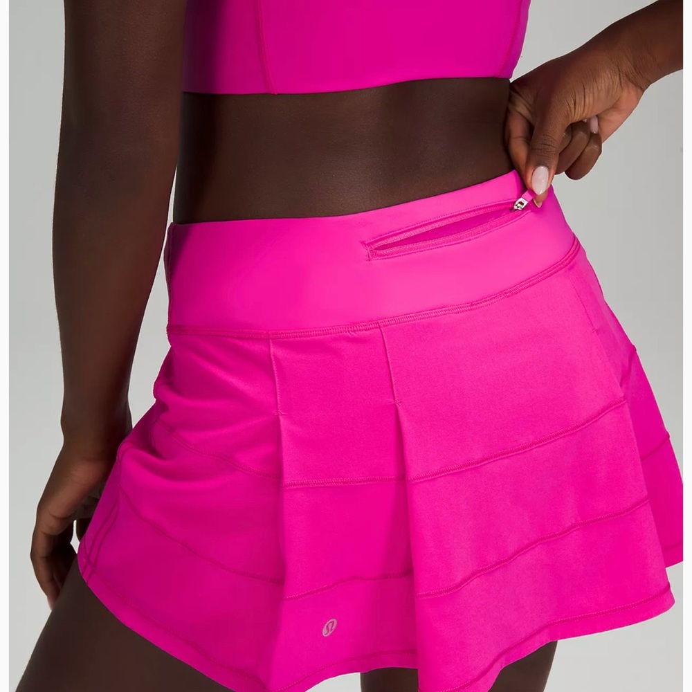 LULULEMON Pace Rival Mid-Rise skirt, Sonic Pink Size 6